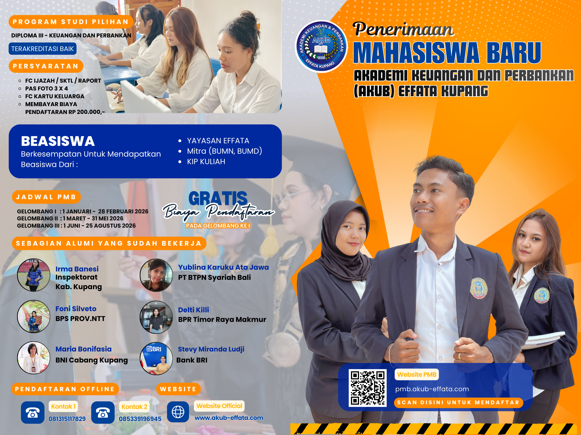 Siap Kuliah? Pendaftaran Mahasiswa Baru T.A. 2026/2027 Resmi Dibuka: Gelombang I Gratis Biaya Pendaftaran!